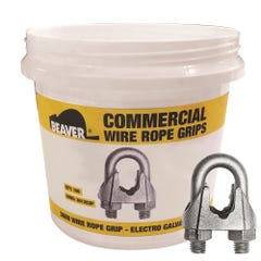 Beaver Commercial Galvanised Wire Rope Grips