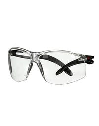 3M SecureFit 500 Series Safety Glasses SF501SGAF-BLK, Black, Scotchgard Anti-Fog Coating, Clear AF-AS Lens